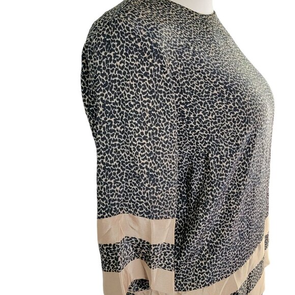 Vintage 70s Animal Print Set Women Plus 22 Black Gold Blouse Top Skirt Formal 2X - Picture 16 of 16